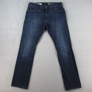Gap 1969 Slim Fit Jeans Mens 29x30 Dark Wash Blue Denim 350486